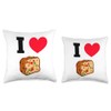 Funny Fruitcake Gifts I Love Christmas Fruitcake Throw Pillow, 18x18,