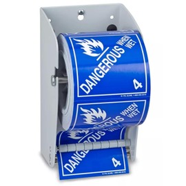 Wall Mount Label Dispenser (4.5") - Sticker Roll Dispenser - Table Top - Label Holder - Stamp Roll Dispenser - Sticker Stand - Thermal Label Holder - Heavy-Duty All Steel