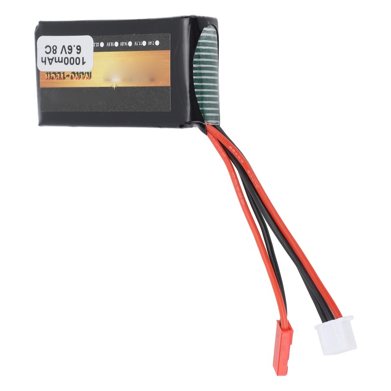 RC Receiver Lithium Battery 1000mAh 8C 6.6V RC Aircraft Remote