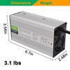 87.6V 8A Silver Charger 72V LiFePO4 Battery Smart Charger for
