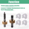 X AUTOHAUX Car Convertible Hood Locking Motor Gear Repair Kit