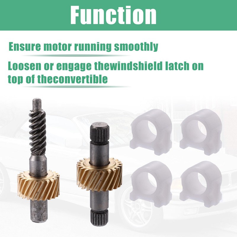 X AUTOHAUX Car Convertible Hood Locking Motor Gear Repair Kit