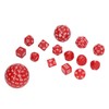 15pcs Complete Polyhedral Dice Set Acrylic D3 to D100 Spherical