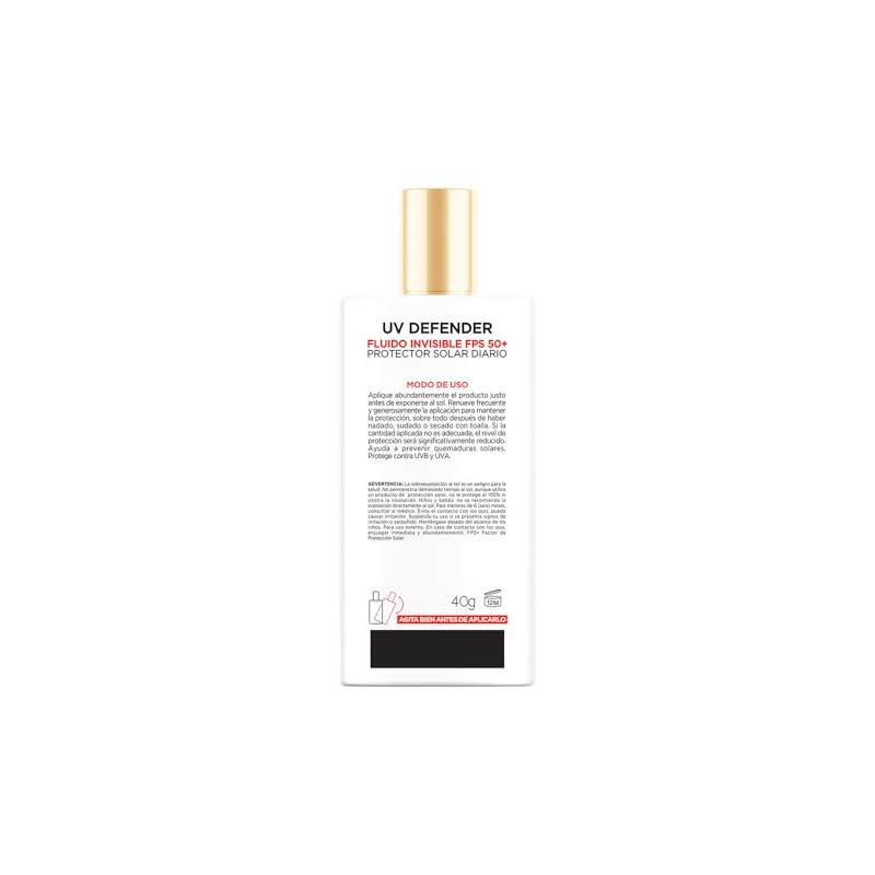 Oréal Paris Defender Fluido Invisible Fps Protección Solar Facial Ligero