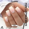 COLORBIRD Z629 Nail Tips, Short, 24 Pieces, White, Nail Tips,