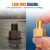 LitartPRO 4PCs 785-434D Brass Brake Adapter, 1/4" to 3/16" Inverted