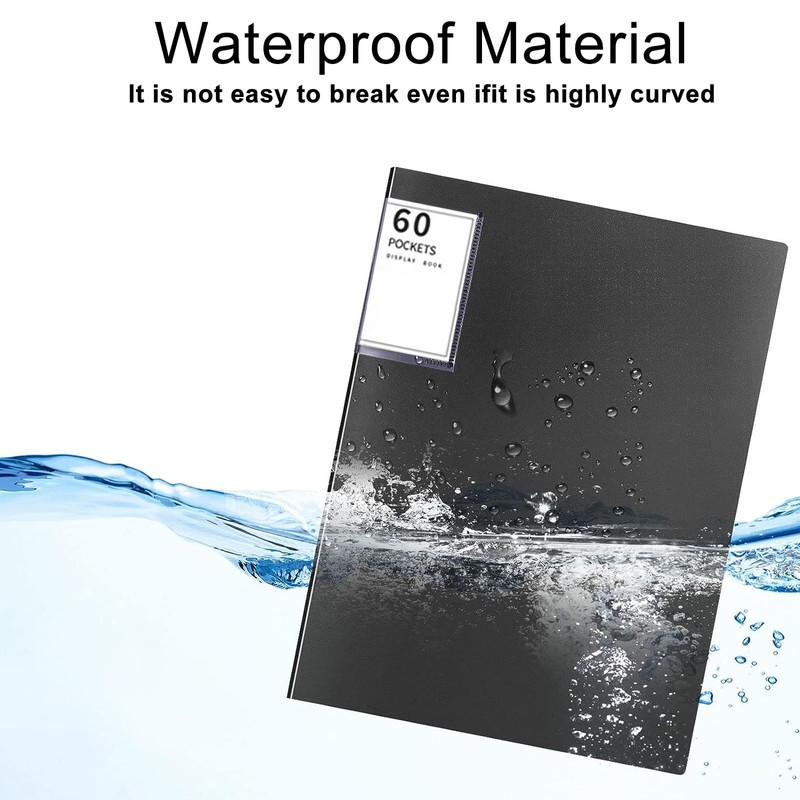 A4 Display Folders with 60 Pockets, Display Book Folder with