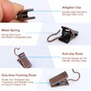 JANYUN 30 Pack Mini Heavy-Duty Hook Clip Set Curtain Clips