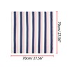 Allegra K 70cm Stripe Print Square Scarves Kerchief Neck Head