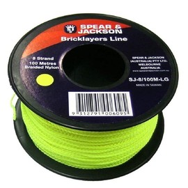 Spear & Jackson Bricklayers Line, 100 Meter Length, Lime Green