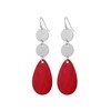 Rosslyons Elegant Long Tear drop Earrings for Women Sparkly Silver