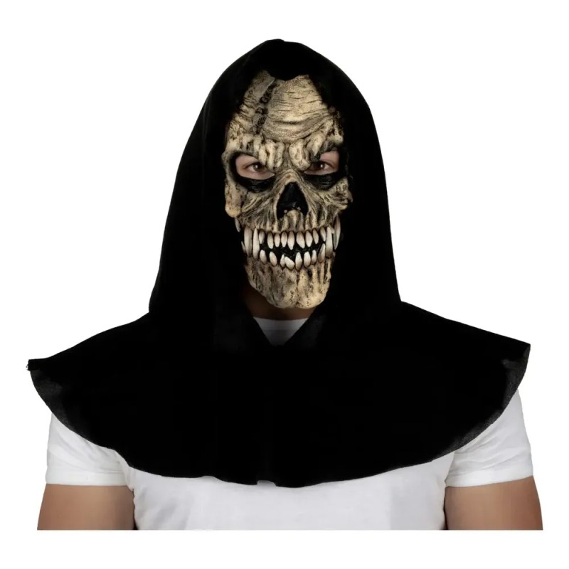 Máscara Calavera Cráneo Muerte Parca Terror Halloween Ocre Skull Grim