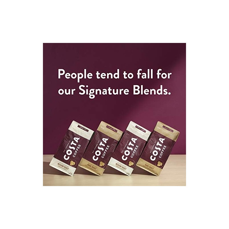 Costa Coffee Whole Bean Coffee, Signature Blend Medium Roast, 12oz