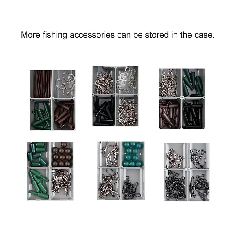 zalati Small Tackle Box 2pcs Portable Case with 10 Compartmentss