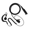 Wireless Walkie Talkie PTT Speaker Earpiece Ear Hook Headset Earphone