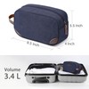Toupons Travel Toiletry Organizer Bag Canvas Shaving Dopp Kit Tsa