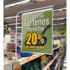 Exhivit Porta Letrero Anuncio Pescante, Porta Cartel Exhibidor 6 Pzs