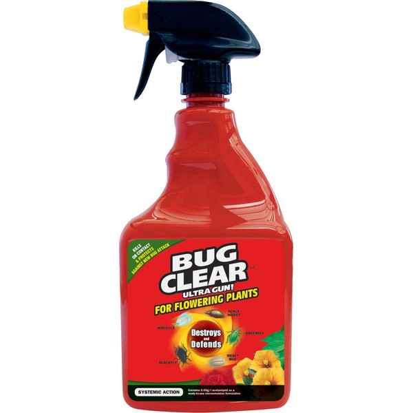 Scotts Miracle-Gro Bug Clear Ultra Gun! for Flowering Plants 750 ml Ready to Use Insecticide and Acaricide