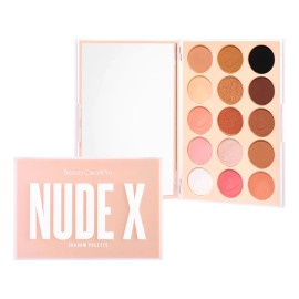  Paleta de Sombras Beauty Creations Nude X - 15 Tonos Profesionales