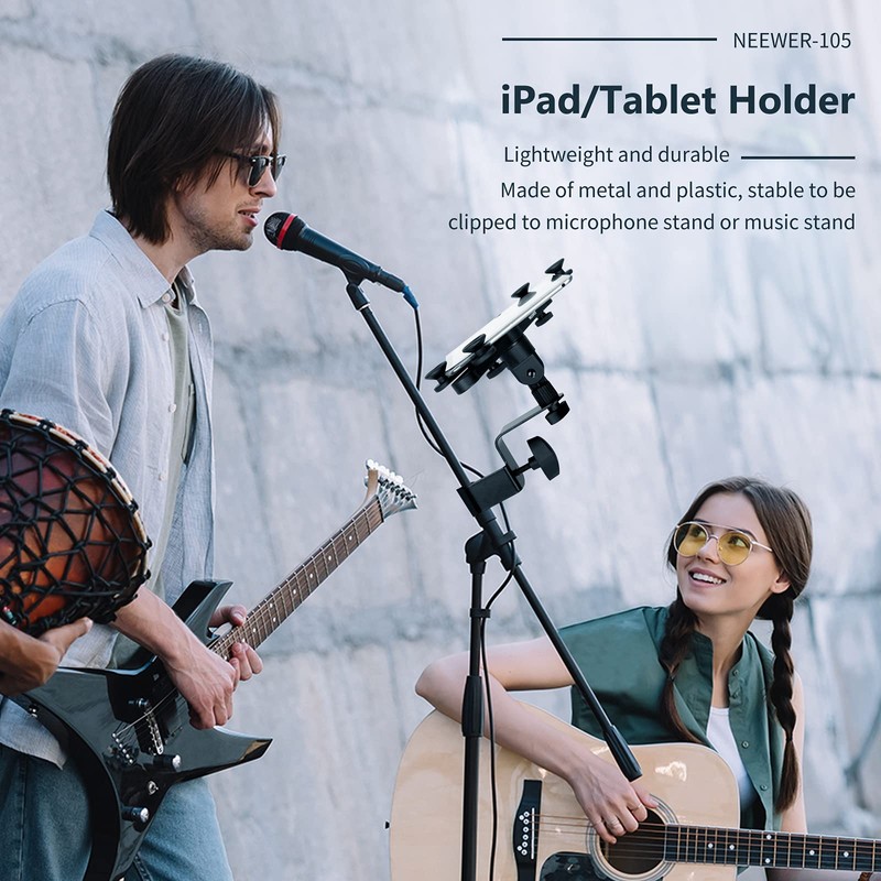 Neewer Microphone Stand Tablet Holder Adjustable Stand