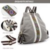 Goodhan Women Canvas Backpack Daypack Casual Shoulder Bag, Vintage Heavy-duty