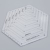 Yetaha Hexagon Ruler, Sewing Patchwork Template Handmade Drawing Tools for