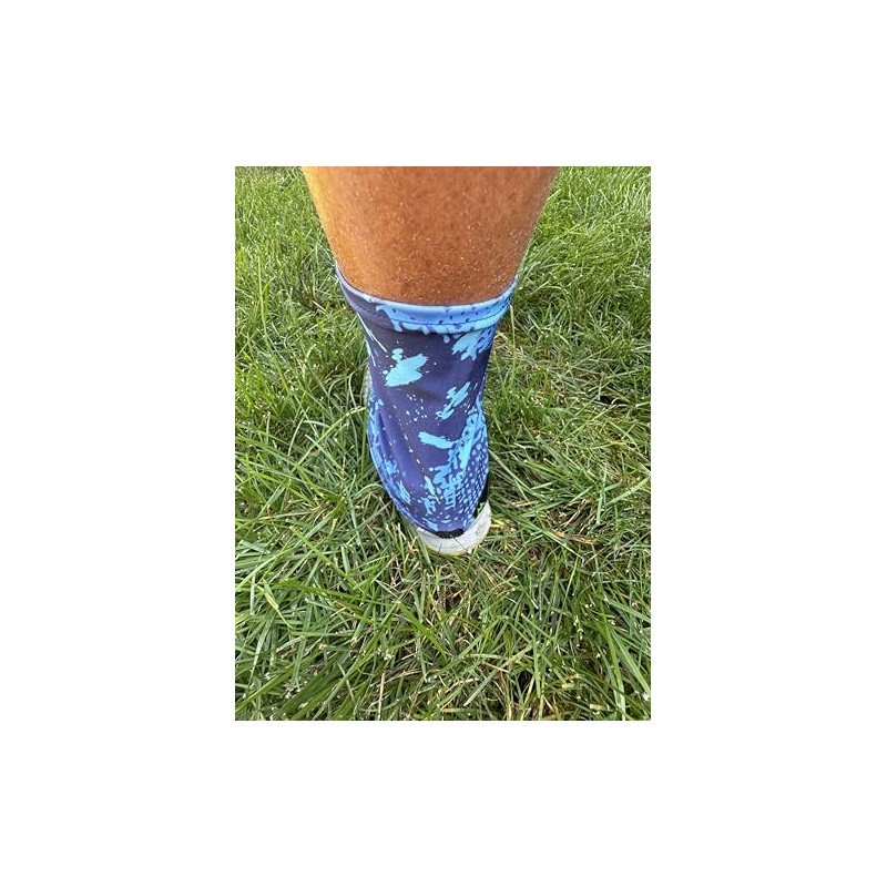 Mountain Mike Hiking Gear Boot Gaiter Blue Abstract (L/XL)