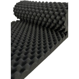 Jdejiela 4 Pack Egg Crate Foam Sound Proof Foam Panels for Walls,48''X24''X2'' inch Acoustic Panels, high-Density Fireproof soundproof Wall Panels, Professional Acoustic Treatment (BlacK)