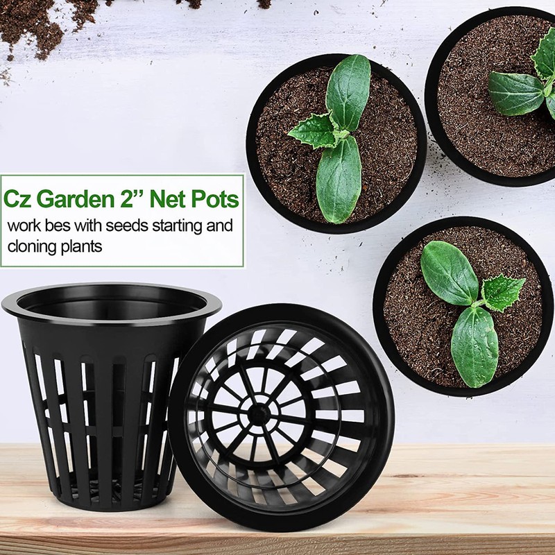 50Pcs Hydroponics Cups Lightweight Economy Net Pots 2 Inch Plastic