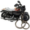 Pouoir motorcycle keychain (H-White)
