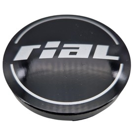 1 x Rial Hub Cap 60 mm Black Gloss (N60) Logo Silver (RIF) – Original Wheel Centre Cap/Hub Cap