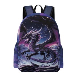 VIVIDSATCH Dragon Backpack Toddler Backpacks 16.5 Inch Oxford Cloth Backpack School Cartoon Backpack for Kids, Boys