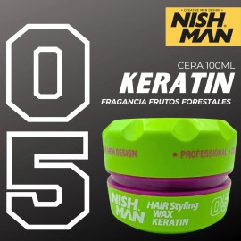 Cera Para Cabello Nishman. Fijación, Brillo, Firmeza, Aroma.