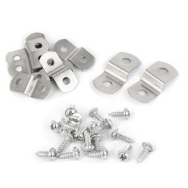 TA-VIGOR Metal Z Shape Photo Picture Frame Braces Brackets with Screws 30mm x 13mm x 6mm - Set of 10