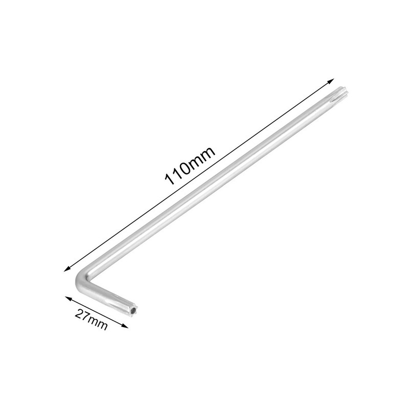 sourcing map Key Long Arm Torx Star Steel Bit Wrench