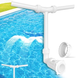 WOOCAI Swimming Pool Waterfall Pond Fountain - Pool Accessories Splash Water for above Ground Pools Adjustable Pool Aerator Decorations Outdoor Water Jet Summer Backyard Pool Stuff Things