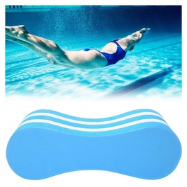 Swimming Float Kickboard,EVA 5-Layer Pull Buoy Leg Float,Pool Training Aid,Legs and HIPS Support for Beginners, Blue White (Blue+White)