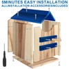 Screech Owl House, Large Handmade Wooden Owl Boxes for Outside