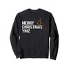 Merry Christmas Yinz with Pittsburgh Christmas Trees Funny Sweatshirt