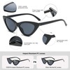 YOSHYA Retro Vintage Narrow Cat Eye Sunglasses for Women Clout