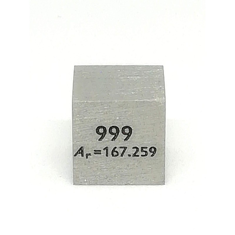 Elemental Specimen Erbium Er 0.4 inch (10 mm) Square Cube,