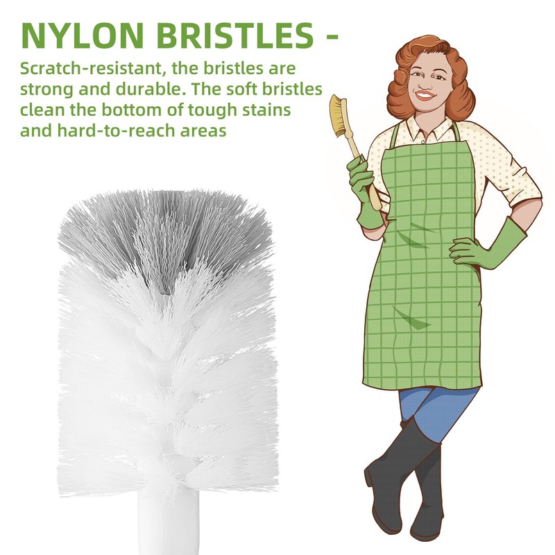 SUBEKYU Bottle Brush, Baby Bottle Brush with Nipple and Straw