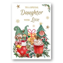 Second Ave Daughter Christmas Winter Gingerbread Xmas Holiday Festive Greetings Card