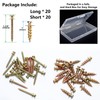 laffeya Double Headed Screws, Bear Claw Screw Hanger, Picture Screws