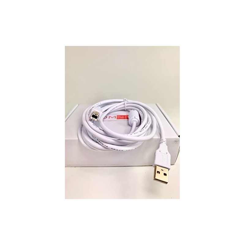 OMNIHIL 8 Feet Long White High Speed USB 2.0 Cable