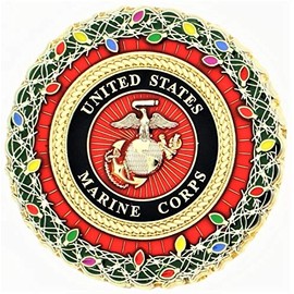 US Marine Corps Happy Holidays Challenge Coin
