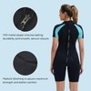 Lemorecn Women's 3mm Shorty Wetsuits Back Zip(3045A-XL)