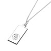 Sterling Silver Modern St Christopher Pendant - 18 Inches
