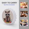 Magnetic Bottle Opener with Fridge Stickers Raccoon Printed Magnetic Bottle