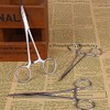 Fishing Hemostat Locking Clamps Tweezers Stainless Steel Curved Tip